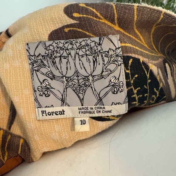 Anthropologie Floreat Snowy Egret Dress - Picture 2 of 11